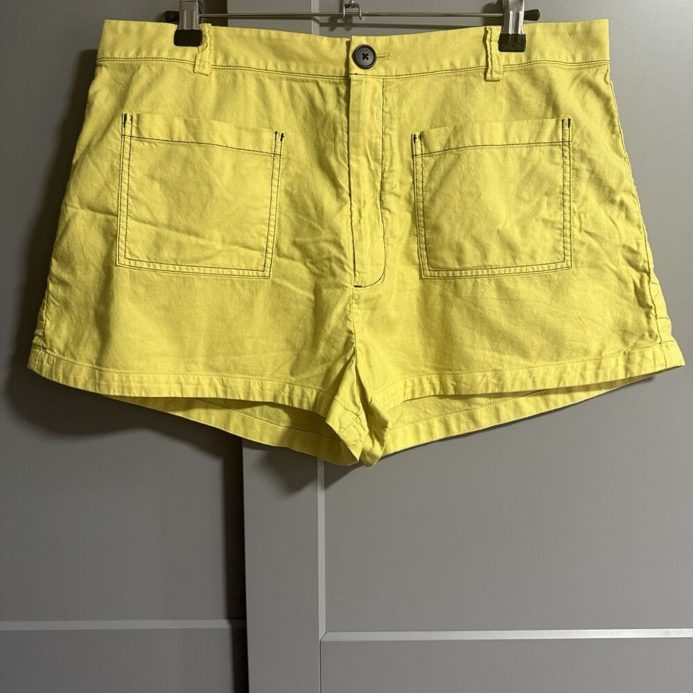 Entireworld Type E Version 1 Cotton Contrast Stitch Shorts Butter Yellow XL